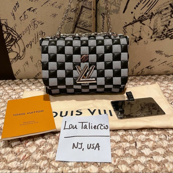 Louis Vuitton Handbags - Louis Vuitton Calfskin Damier Twist BB Shouldr Bag